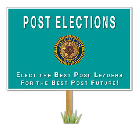 Post Election sign