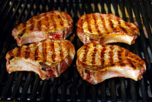 grilled pork chops