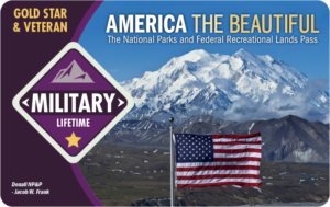 New lifetime pass available for Military Veterans and Gold Star Families to access public lands Pass provides free entrance to national parks, wildlife refuges and other public lands