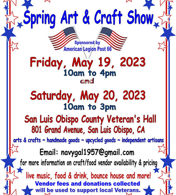 Craft Fair – May 19 & 20 Post 66