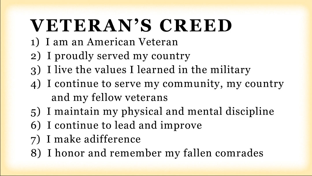 Veteran’s Creed